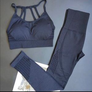 Women’s athletic bra and leggings.